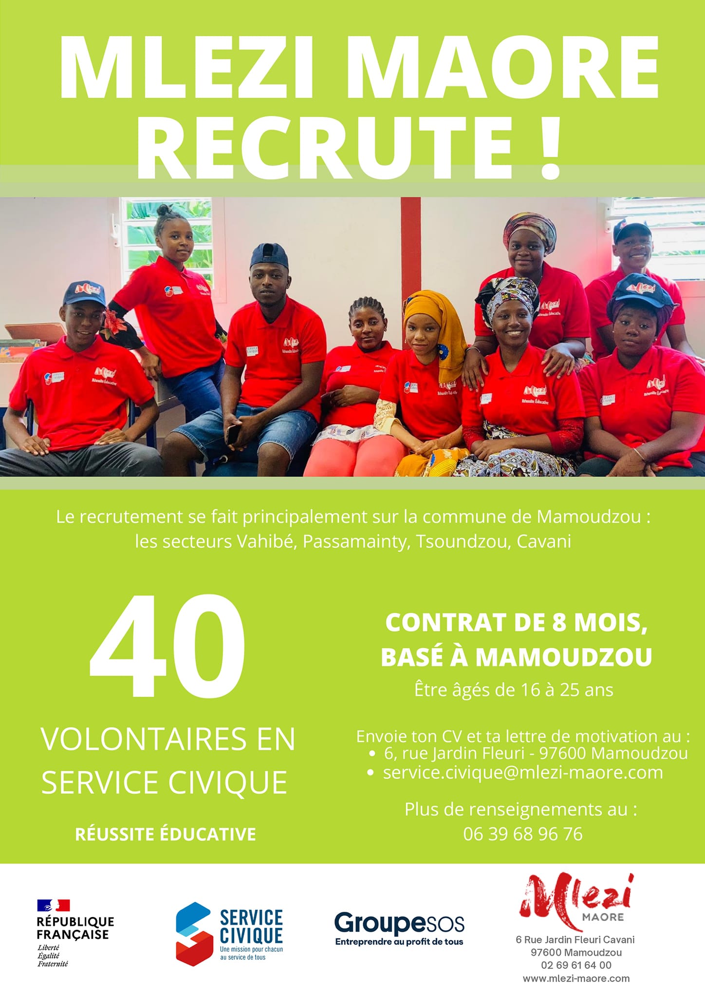 40 volontaires en Service Civique