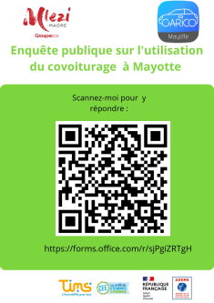 ENQUÊTE PUBLIQUE SUR L'UTILISATION DU COVOITURAGE À MAYOTTE.