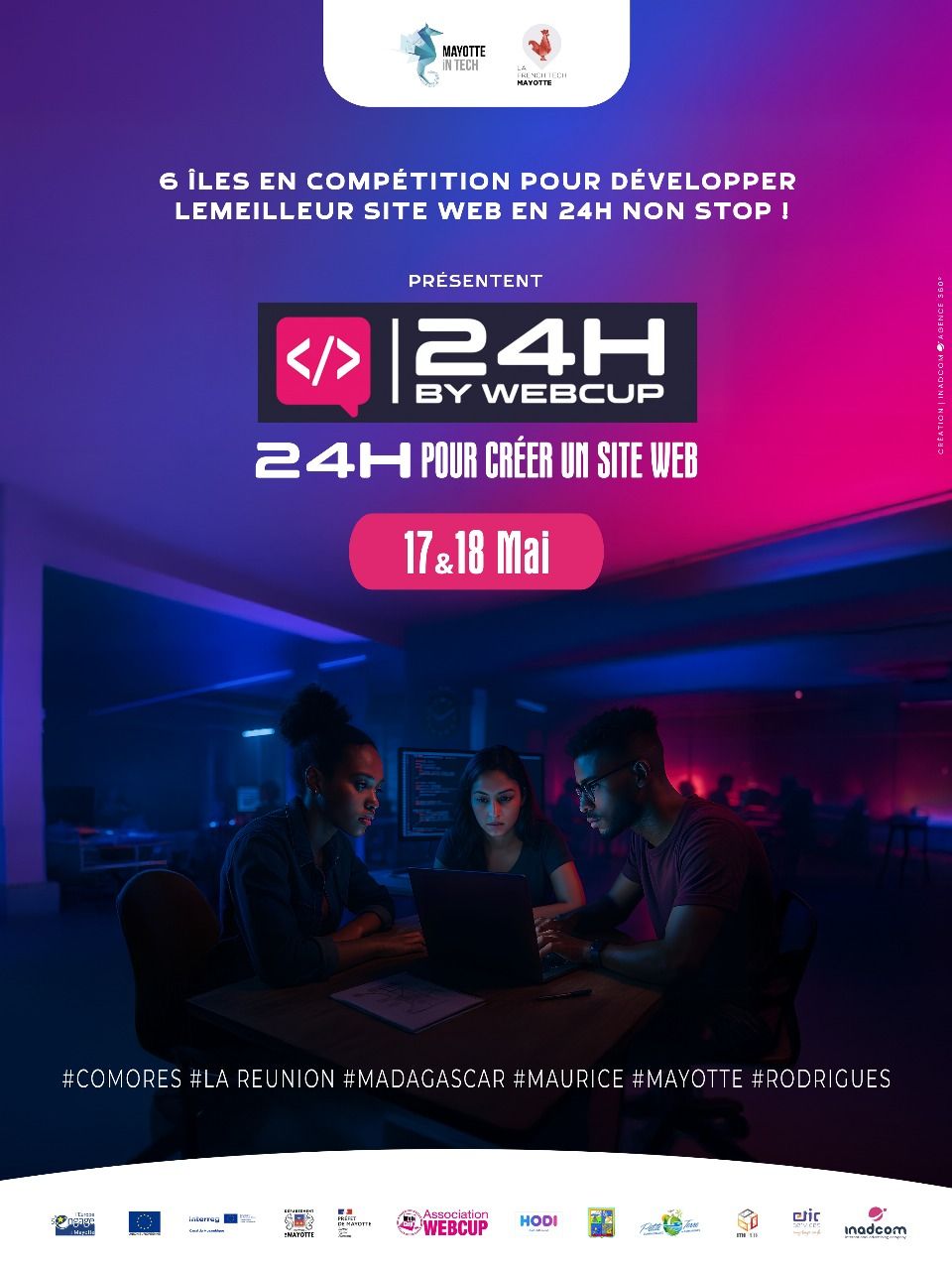 24h by Webcup : Mayotte entre en compétition pour créer le meilleur site web en un temps record